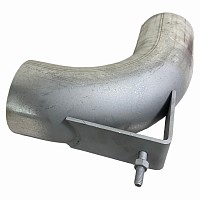 Колено глушителя с опорной шпилькой 1-изг. 90гр. D=5' Freightliner FLC/Argosy Dinex | ТопДизель