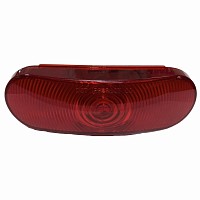 ФОНАРЬ ОВАЛЬНЫЙ КРАСНЫЙ С ПРОВОДОМ VOLVO Automann | ТопДизель