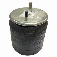 Пневмоподушка со стаканом 1 шп. М12. 1 шп-штуц. M22/М12 поршень пластиковый 2 отв. М12 Weweler/ROR Goodyear | ТопДизель