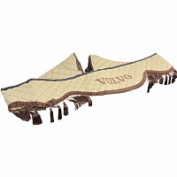 Ламбрекен лобового стекла угол для грузовика VOLVO эко-кожа (бежевый) ДП | ТопДизель