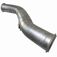 Труба глушителя приемная с гофрой 1-изг, D=127 DAF 95XF Dinex | ТопДизель