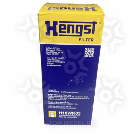 H18WK03 Фильтр топливный Volvo FH/FL/FM12 B10/B12 FM7 Hengst купить