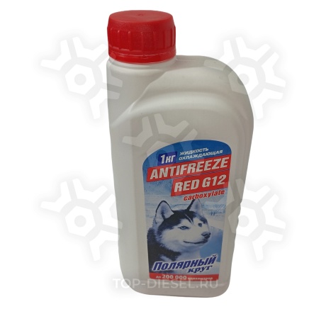 176709 Антифриз G12+ карбоксилатный готовый 1kg красный  ПОЛЯРНЫЙ КРУГ купить рис.3