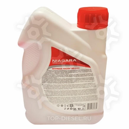 001001001006 Антифриз G12+ (карбоксилатный) готовый 1kg красный Niagara купить рис.2